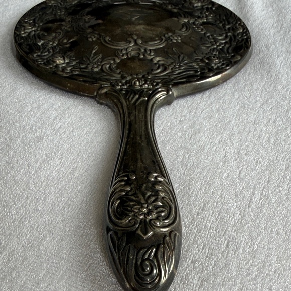 Vintage Silver Vanity Set with Mirror, Brush, and Comb - Picture 8 of 11